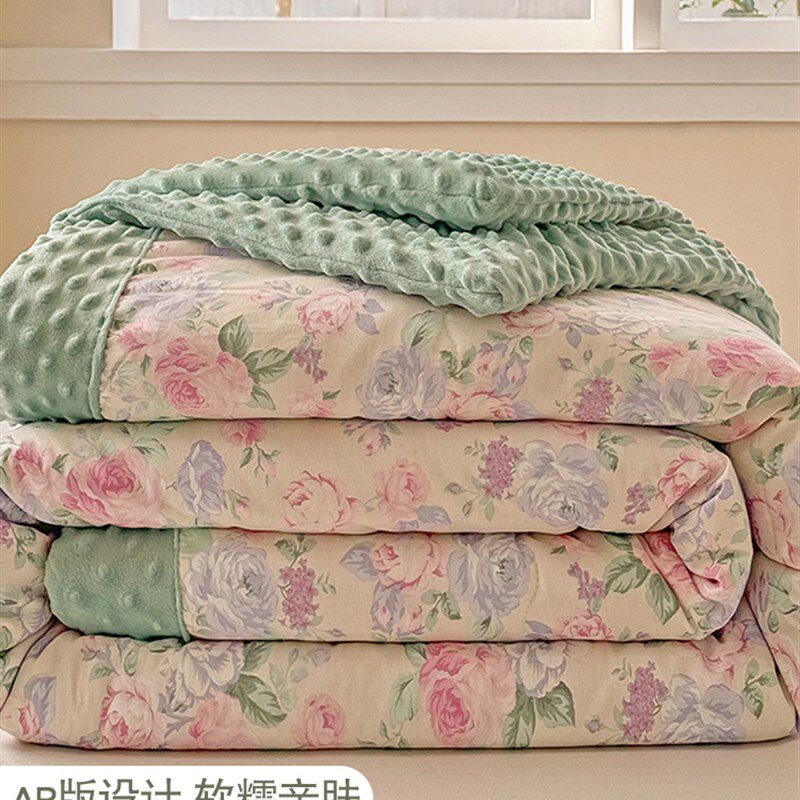 豆豆被子可机洗棉被芯q加厚保暖冬被春秋被空调被全棉学生单人