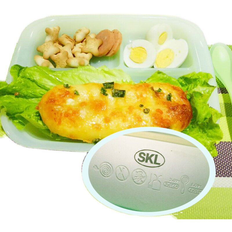 宝宝餐盘婴儿童硅胶吸盘r学吃饭分格卡通防摔辅食碗可爱餐具套装