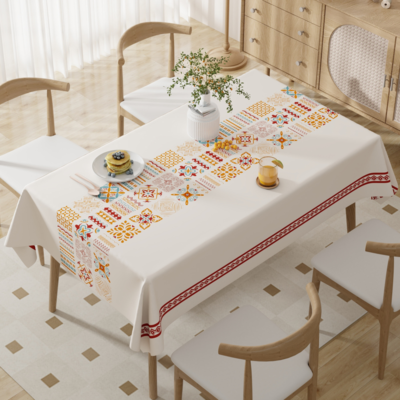 桌布防水防油免洗餐桌防烫台x布轻奢高级感茶几桌垫长方形新款塑