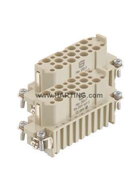 HARTI压NG0XEW921025111浩亭50针插头重载连3接器冷式