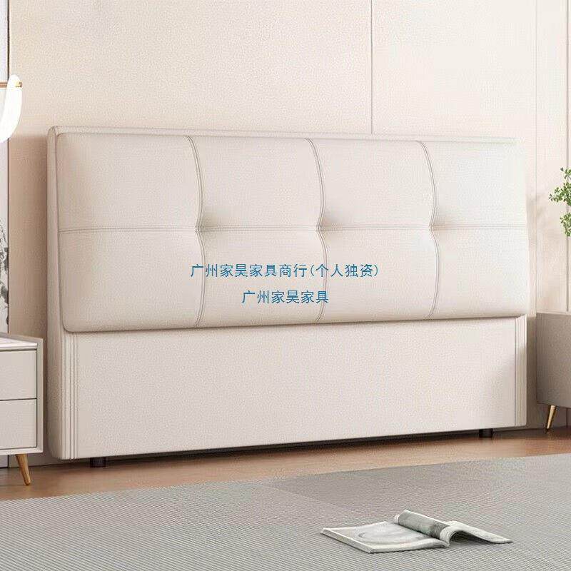 实木床头单买靠地现代简约轻815背板一体新款背软奢包落轻奢