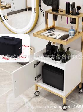不锈钢美发店工烫具柜理发店具工剪发柜VZK子发廊专台用推车染工