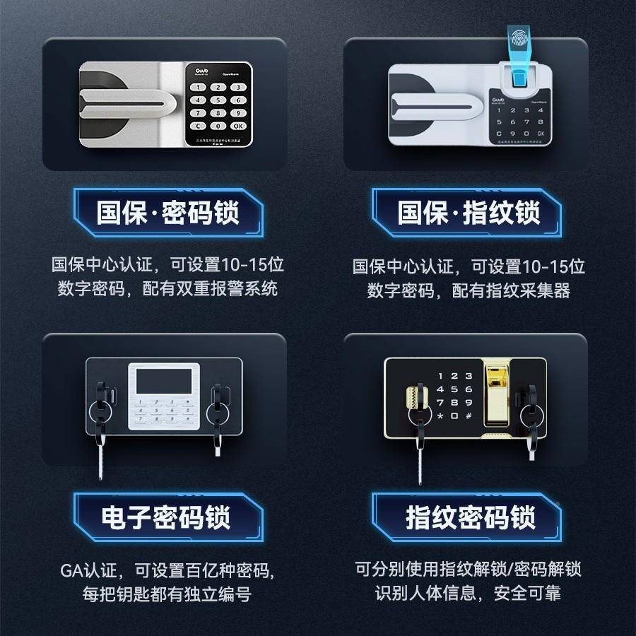 保密柜人脸刷识别掌纹险指纹卡办室密码柜加厚资料公柜铁BMG皮保