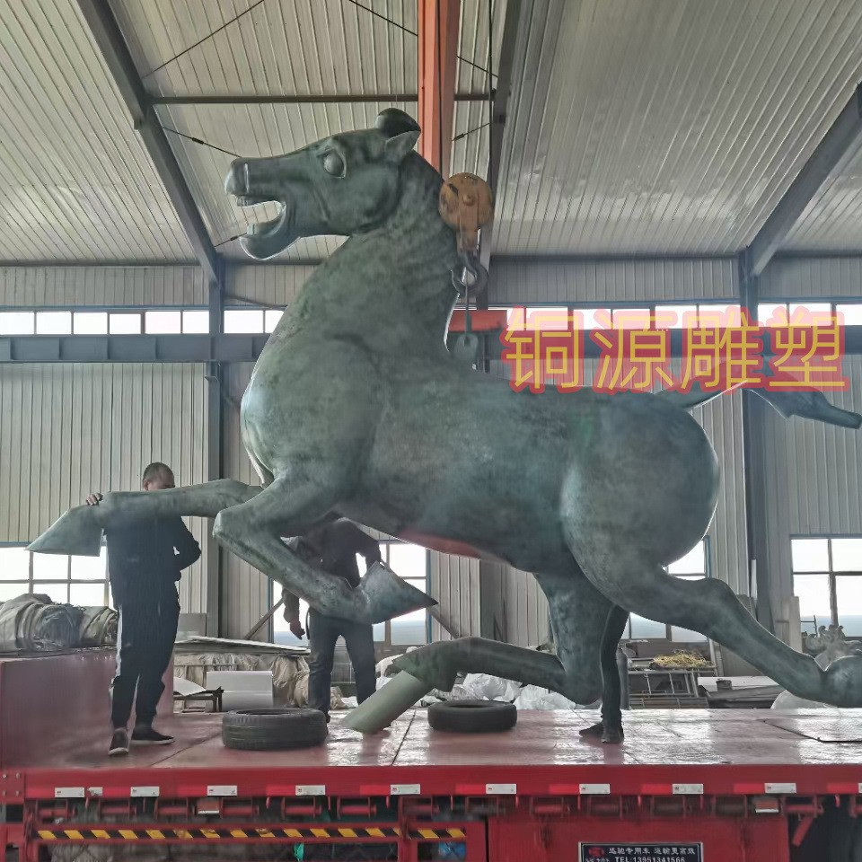 广场铜马雕塑公园雕塑 广场大型铜雕塑 马踏飞燕铜雕塑制作厂家