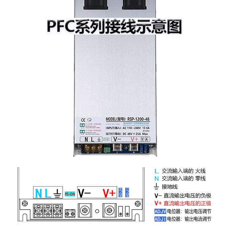 1U主动式PFC1W000压恒流可调开关电源24恒V3无品牌/6V84V60V72V11