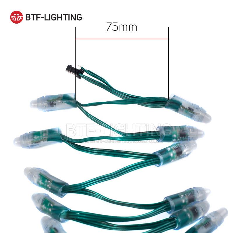 热L销ED灯珠F8草帽YZY广告招牌5V灌12V胶防水W2S811芯片全彩外露