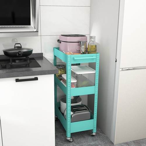 峰阳货架厨房卫生收纳储物带轮源餐TCJ车可移小推车动置间物头工