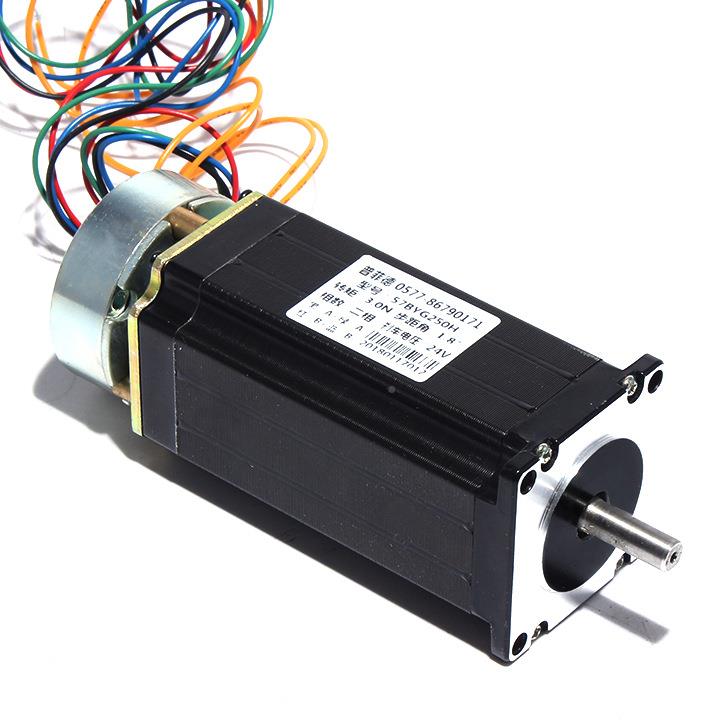 57进电机.8大N带刹车57B步YG2520H力矩带抱闸57电机机身1ZKD42MM