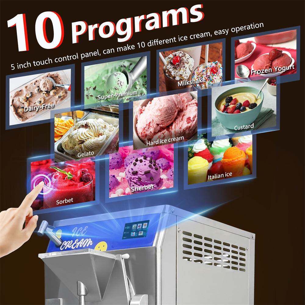 100L冰硬冰淇淋商用MYH-48S全自动硬质机激淋凌机餐厅大型冰淇设