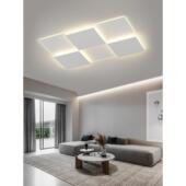 客厅299主灯简02山25年新款 白色网红LED吸顶灯现代简约广东极中灯