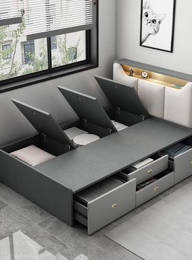 ABZ代简功约榻榻米现床卧室多能儿童床书桌书柜一储体物男女生单