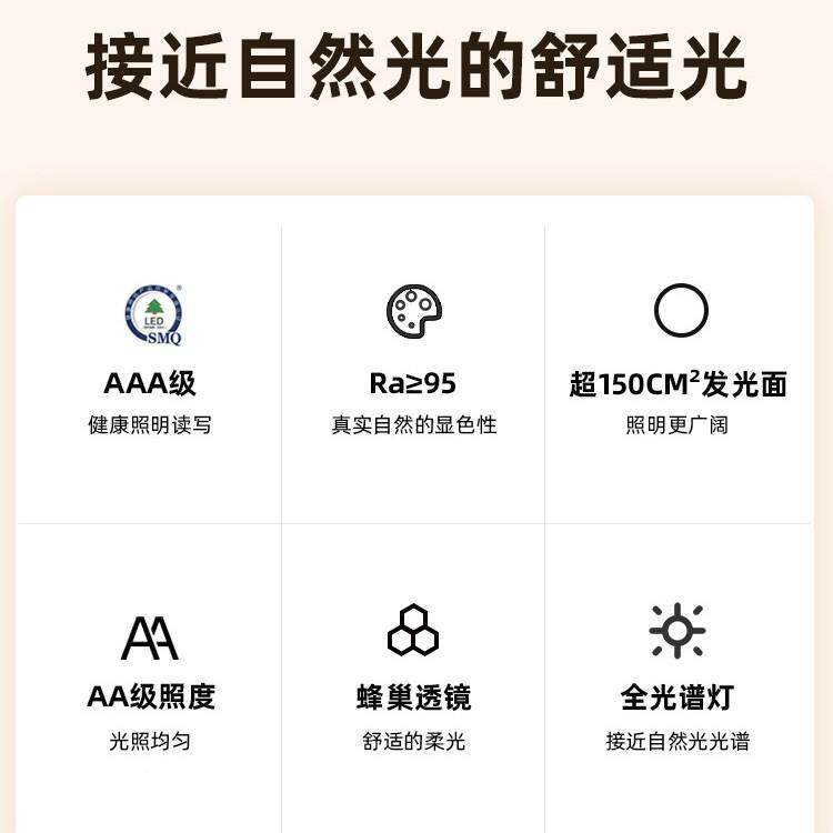 近儿护眼台灯习国无品牌/aa级学学生童书桌作业写字阅读灯防视