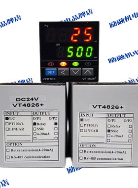台湾巨诺VERTEX VT4826+温控表 VT4810/VT7226/VT9626数显温控器
