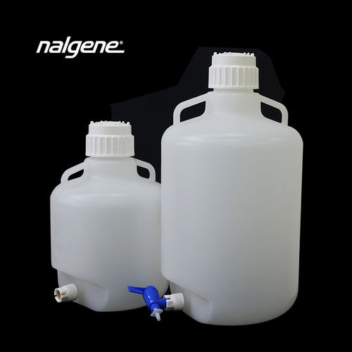 Nalgene塑料放水桶PP龙头瓶下口瓶10L20L50L蒸馏水储液桶高温灭菌