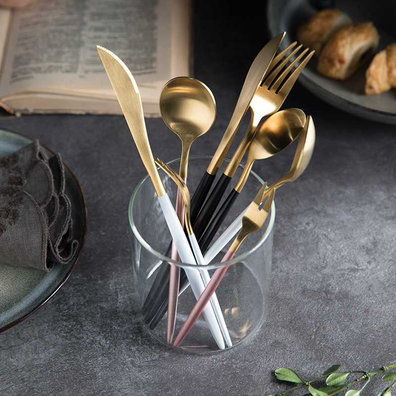 刀叉套装不锈钢西餐餐具套装勺子 创意可爱甜品勺叉子牛排刀