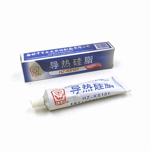 正宗百合花牌HZ-KS101导热硅脂 绝缘导热膏白色不固化CPU散热专用