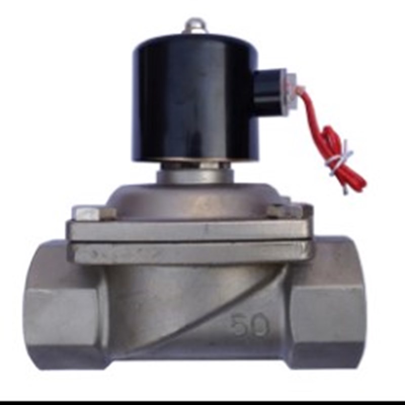 2W-500-50B 不锈钢电磁阀DN50 2寸 油阀 气阀AC220V DC24V