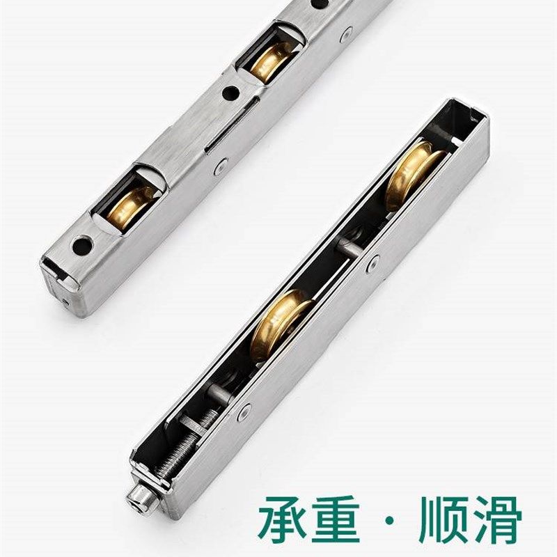 厚重塑钢门滑轮移门轨道不锈钢轴承槽轮子断桥铝合金推拉门窗滚轮