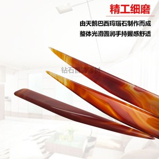 玛瑙刀压葫芦玛瑙黄金纯银器首饰保养玛瑙石刀抛光刀压光笔打磨刀