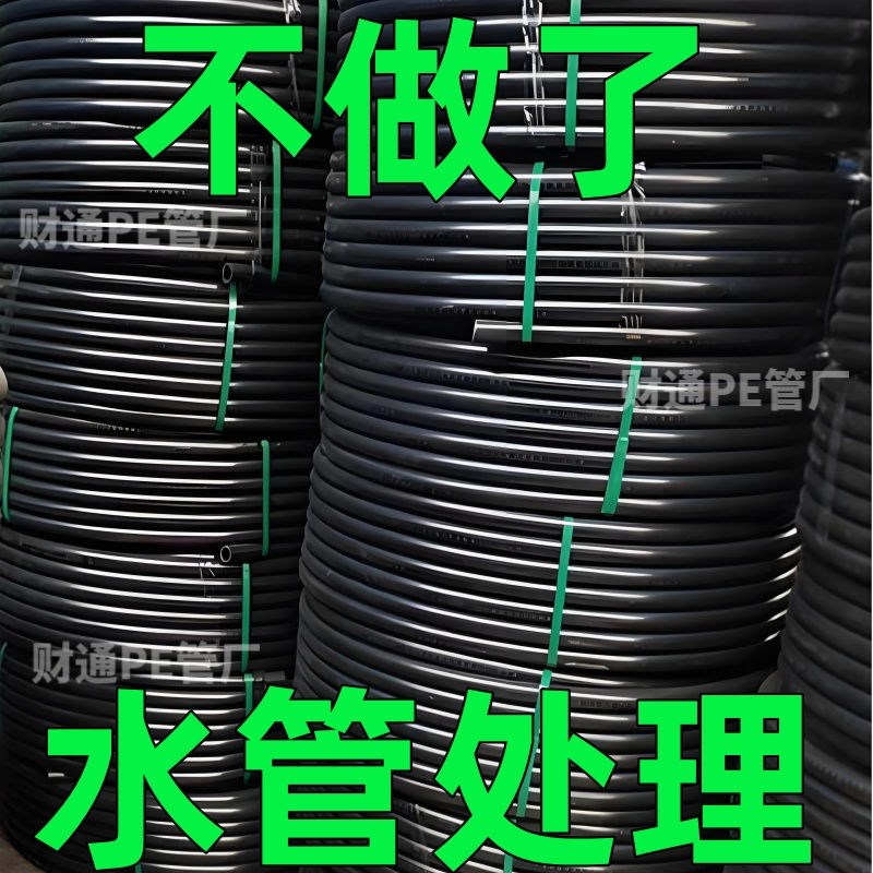 德国进口pe自来水管硬管农用滴灌溉穿线管4分6分20 25 32热熔