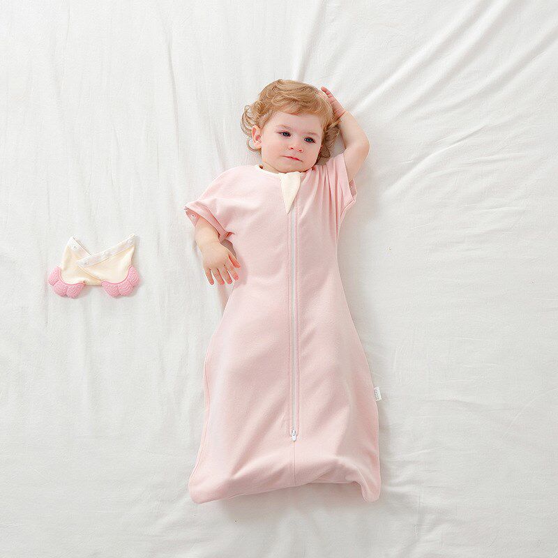 新生婴儿b睡袋春秋冬厚款德绒安抚初生宝宝防惊跳神器襁褓包被拆