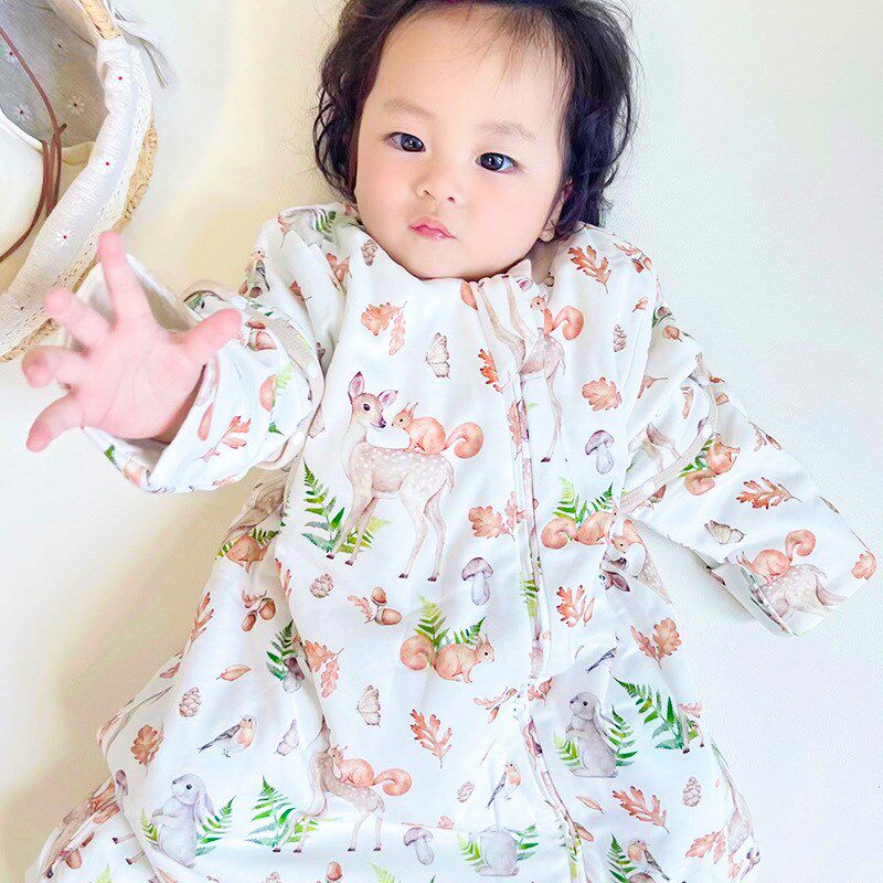 秋冬加厚新生儿睡袋宝宝可拆袖恒温婴儿睡袋儿童Z防踢神器被