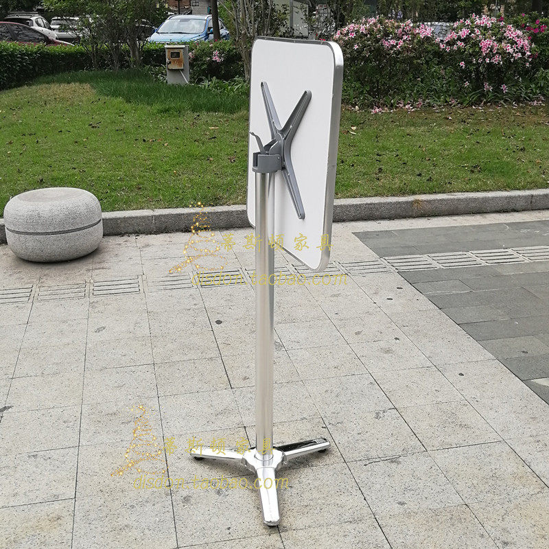 简约重底不e锈钢脚酒吧散台婚庆宴会鸡尾酒桌折叠小方吧台高脚圆