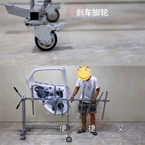 多功能旋转喷漆架子汽车保v险杠车门喷漆支架喷漆房钣金喷漆工具