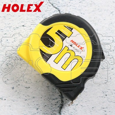 德国霍夫曼HOLEX 卷尺 自动回弹 滑行端钩带磁铁 塑料壳体 3M 5M