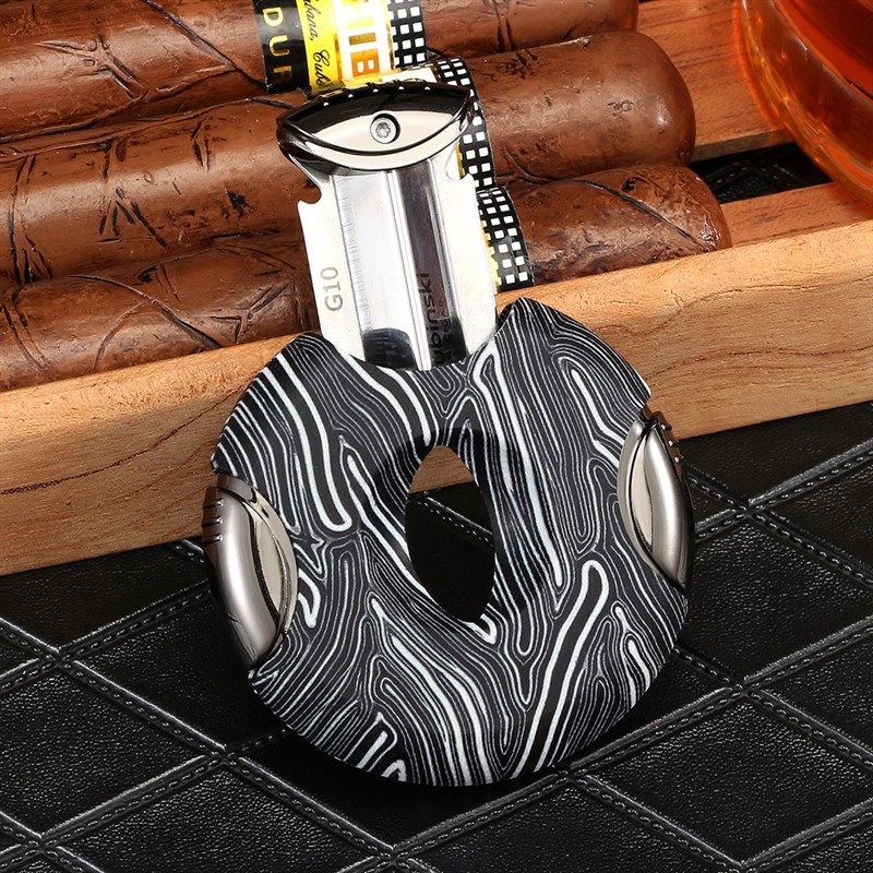 鲁宾斯基雪茄v型剪锋利圆形便携雪茄刀顺滑剪刀钳古巴进口雪茄剪