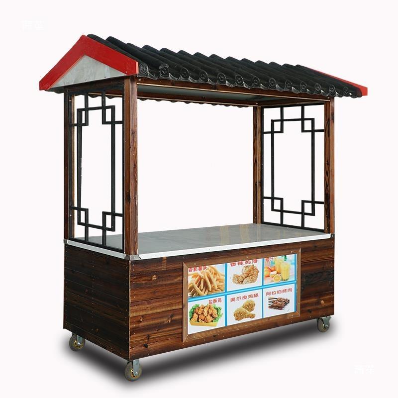 小推车摆车地摊摊卤味卤菜食车煎饼果子炸串熟HCE早餐手推餐车专