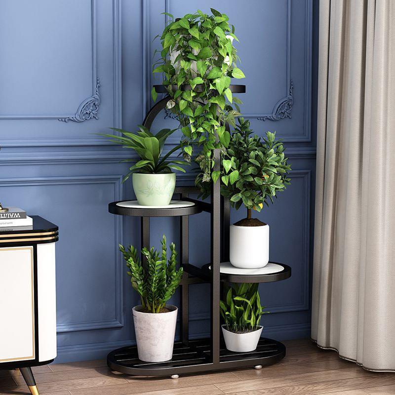 植轻奢多花架厅SDL子客落地式多层室内阳台装饰花盆置物架肉绿萝
