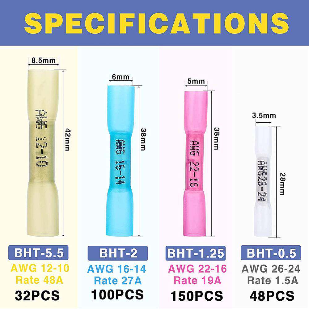 货源p330cs热缩端端子接线端子中间中接管QJJ子套装玮捷管型铜