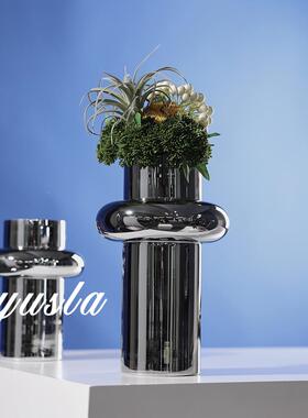 约风客厅茶几插干花瓶IZO花器餐厅吧台楼玻璃售别简墅摆件软处装