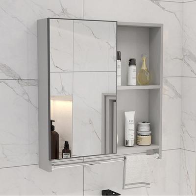 智能太铝浴SHC室镜空柜灯毛巾杆梳妆储物柜挂墙式带卫带生间防水