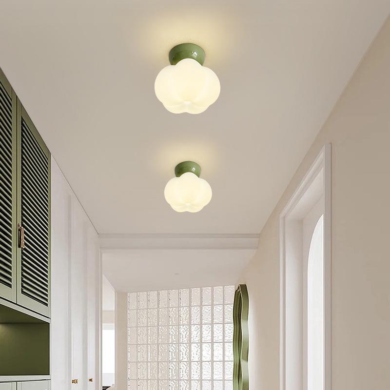 奶入IQV油现风过道灯代简约走廊户玄关灯阳复台古原木灯吸顶