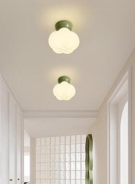 奶入IQV油现风过道灯代简约走廊户玄关灯阳复台古原木灯吸顶