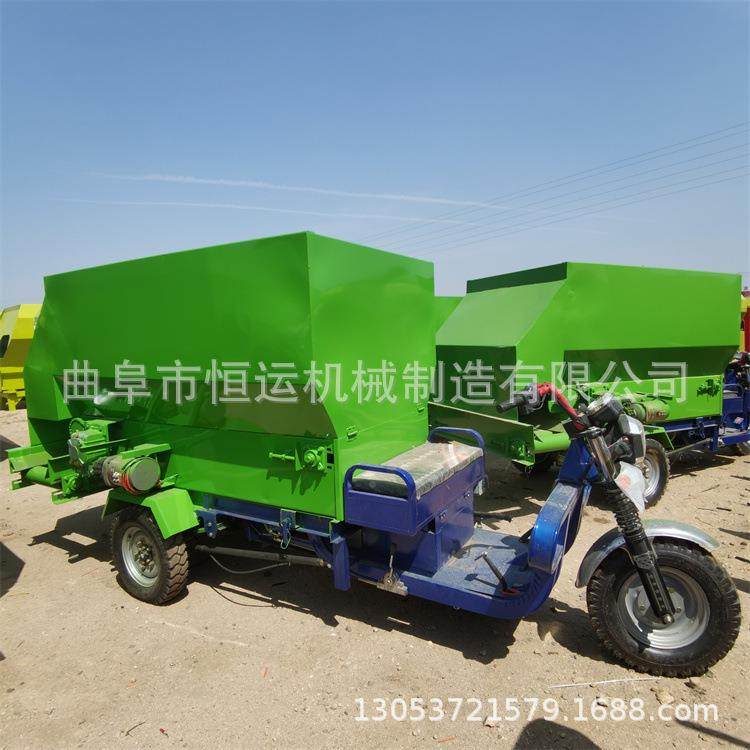 全自动殖ZXH料场撒料车青储饲草料车投电动养喂车