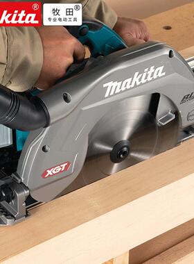 原装Maka牧道田40V锂电电圆锯1i0t寸切HDR割机HS011GT201轨锯集尘