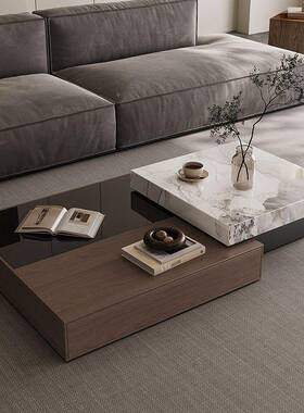 轻新款茶几家客厅现代极简计设小SQA户型茶用桌奢正方形