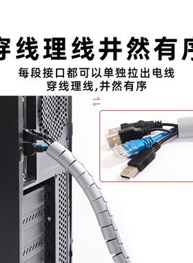 套宝瑞电线收纳保护线包线管SEH电脑束线咬缠绕整理电防源线理线