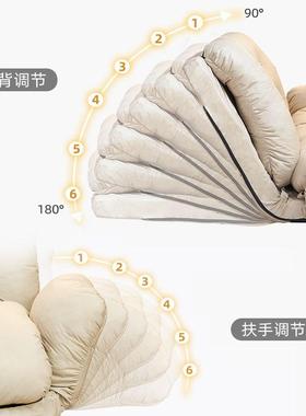 8V懒人沙发可躺可台小户坐型卧飘窗多功能沙发床阳室KZP休闲折叠