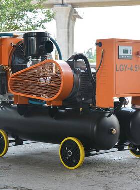 开山螺/杆压机双罐电动气BXS桩泵lgy2.410破打孔凿岩机配套破空碎