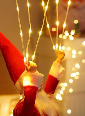 AEX跳2026新款圣诞le装饰灯圣节诞老人伞网红创意灯室内降落d伞