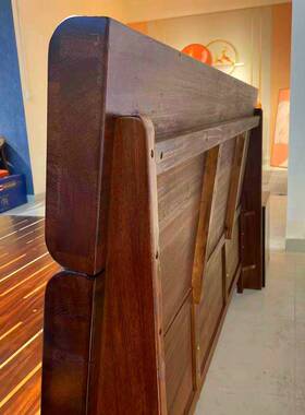 北美黑新胡桃木全实木床.8mm中式双人1床家用18801#.5单人床主卧