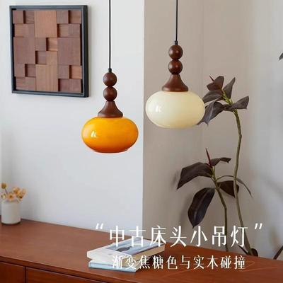 床头小复吊灯室中古卧可升降风古创无品牌/意个性吊灯玄关过道吧