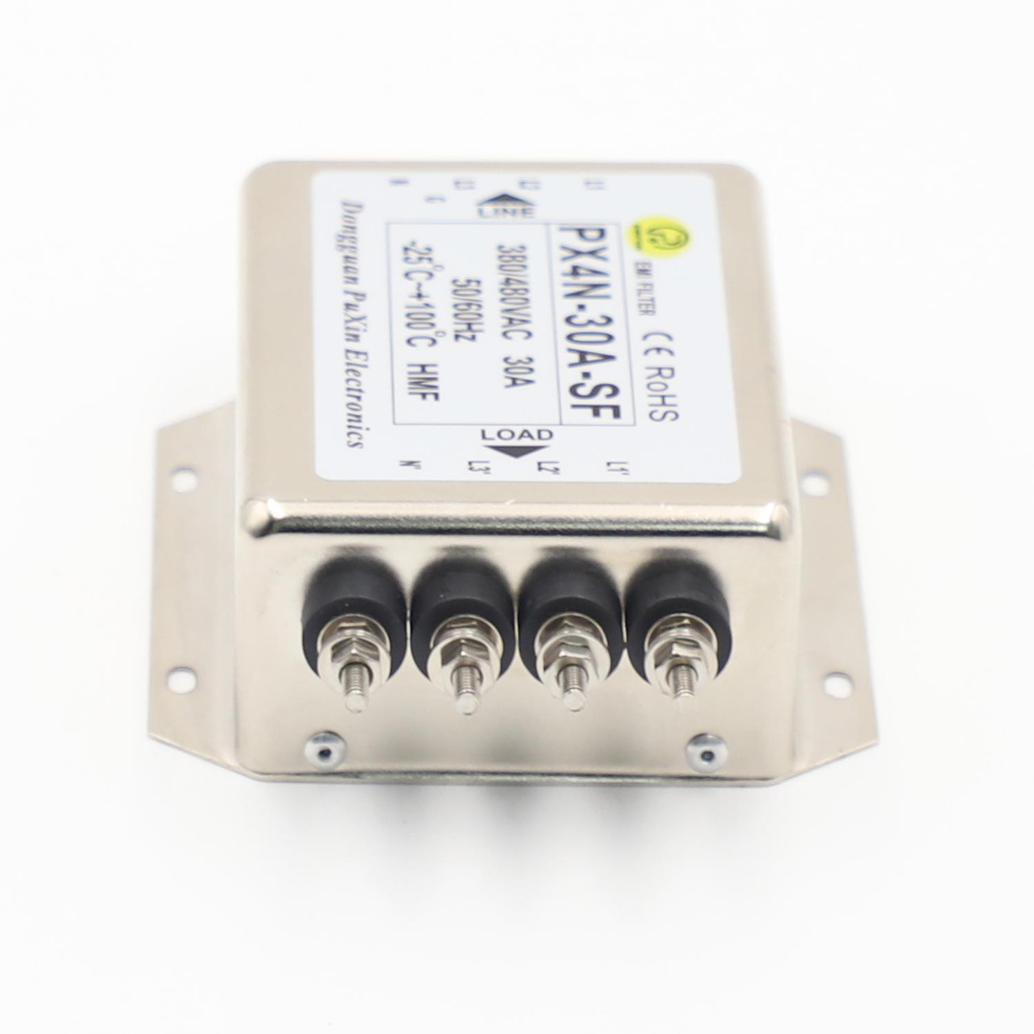 普鑫三相滤波器P原厂家直LOO销X4N-A30-S质F高品三相四线电源滤波