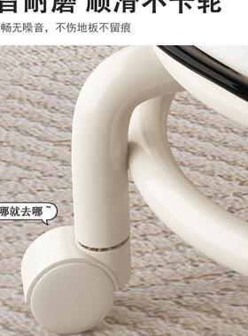 万擦向TXP轮小凳子快递滑轮矮奶凳油风椅子家用拆小型地美缝理货