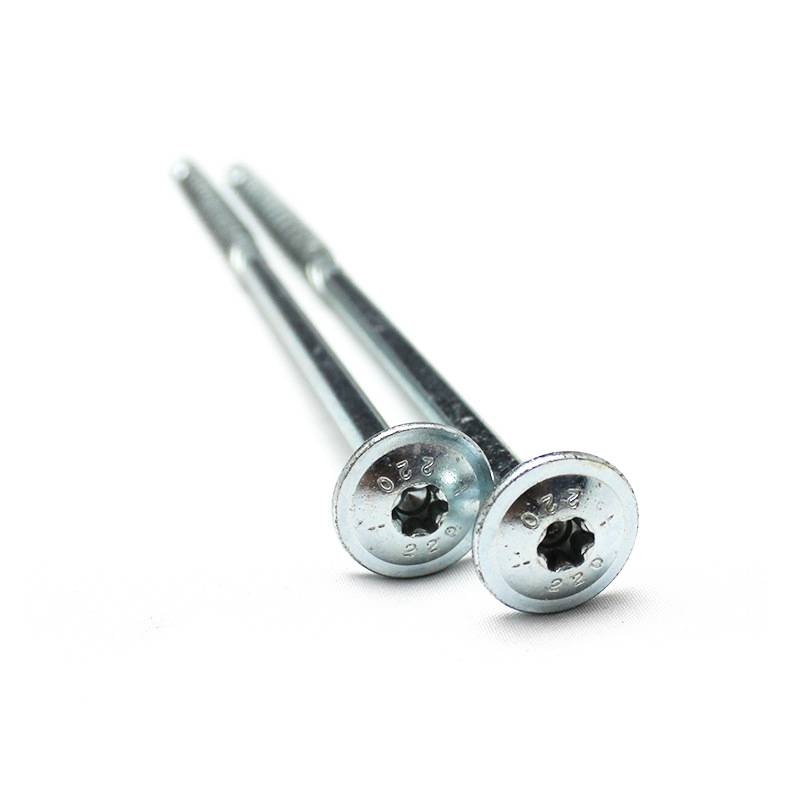 TCF大扁头带滚花快攻木结构螺钉硬木防开裂加粗长半螺纹自攻螺丝