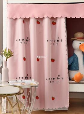 加厚遮光帘学宿舍BUJ铺寝室上铺下床床帘带纱帘生防蚊